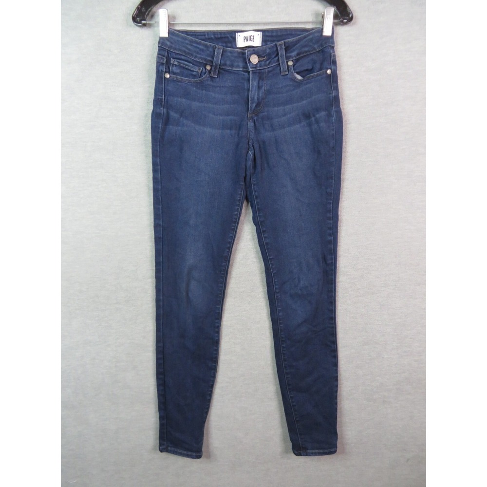 Paige Womens Jeans 25 Blue Denim Verdugo Ankle Skinny Casual Capsule Mom Minimal